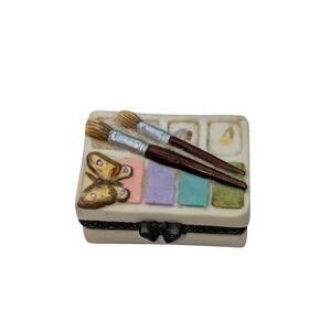 VTG 1999 Marjolein Bastin 'Caring People Paint Our Lives With Joy' Trinket Box